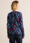 Cecil Geometric Print Top, Navy Multi