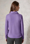 Cecil Long Sleeve Fleece Top, Purple
