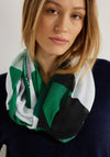 Cecil Print Loop Scarf, Easy Green