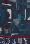 Cecil Print Loop Scarf, Night Sky Blue