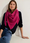 Cecil Knit Triangular Scarf, Cosy Coral