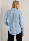 Cecil Part Print Blouse, Light Blue