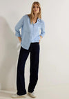 Cecil Part Print Blouse, Light Blue