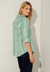 Cecil Checked Shirt, Clear Say Green