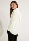 Cecil Long Cotton Blouse, Vanilla White