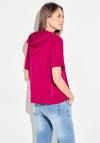 Cecil Short Sleeve Hoodie Sweatshirt, Pink Sorbet