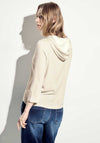 Cecil Stripe Hoodie, Boulder Beige