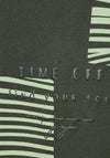 Cecil Stripe Print T-Shirt, Cool Khaki