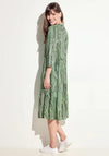 Cecil Dobby Midi Tunic Dress, Cool Khaki
