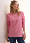 Cecil Striped Oxford Blouse, Red