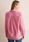 Cecil Striped Oxford Blouse, Red