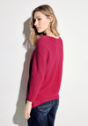 Cecil V-Neck Light Sweater, Pink Sorbet