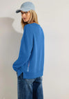 Cecil Basic Crew Neck Sweatshirt, Dynamic Blue