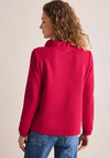 Cecil Funnel Neck Sweatshirt, Red
