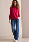 Cecil Funnel Neck Sweatshirt, Red