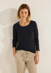 Cecil Basic Long Sleeve T-Shirt, Black