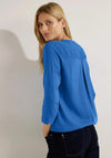 Cecil Notched Neckline Blouse, Dynamic Blue