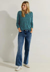 Cecil Minimal Paisley Print Tunic Top, Easy Green