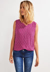 Cecil Minimal Print Blouse, Cool Pink