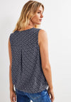 Cecil Minimal Print Blouse, Navy