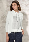 Cecil Embellished Graphic Top, White