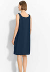 Cecil Solid Jersey Dress, Dark Petrol Blue