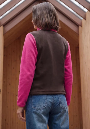 Cecil Colour Block Fleece, Pink