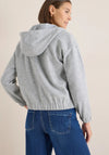 Cecil Faux Wool Zip Through Hoodie, Grey