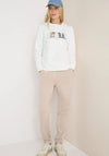Cecil Embroidered Hoodie, Vanilla White