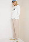 Cecil Embroidered Hoodie, Vanilla White