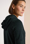 Cecil Short Sleeve Zip Through Hoodie, Dark Navy
