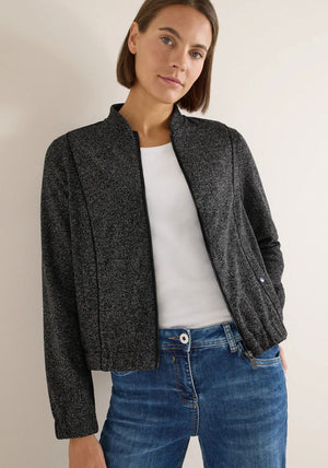 Cecil Woven Bomber Jacket, Black