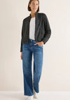 Cecil Woven Bomber Jacket, Black