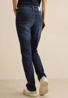 Cecil Scarlett Straight Leg Jeans, Dark Blue Denim