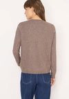 Cecil V Neck Fine Knit Jumper, Light Brown
