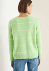 Cecil Ribbed Knit Striped Jumper, Green