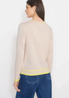 Cecil Contrast Striped Knit Jumper, Beige