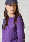 Cecil 3D Diamond Sweatshirt, Wild Lilac Purple