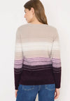 Cecil Colour Block Feather Yarn Knit Jumper, Neutral