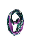 Cecil Printed Loop Scarf, Green Multi-Coloured