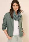 Cecil Leopard Loop Scarf, Khaki Green