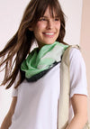 Cecil Animal Print Loop Scarf, Green Multi