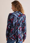 Cecil Aztec Print Blouse, Navy