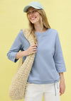 Cecil Round Neck Sweatshirt, Blue