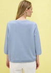 Cecil Round Neck Sweatshirt, Blue