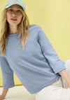 Cecil Round Neck Sweatshirt, Blue