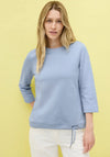 Cecil Round Neck Sweatshirt, Blue