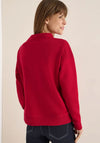 Cecil Drawstring Neck Sweatshirt, Cherry Pink