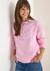 Cecil Drawstring Neck Sweatshirt, Baby Pink