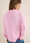 Cecil Drawstring Neck Sweatshirt, Baby Pink
